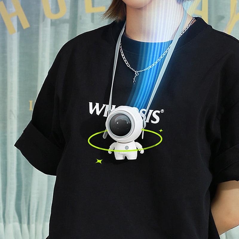 Astronaut Style Hanging Neck Small Fan