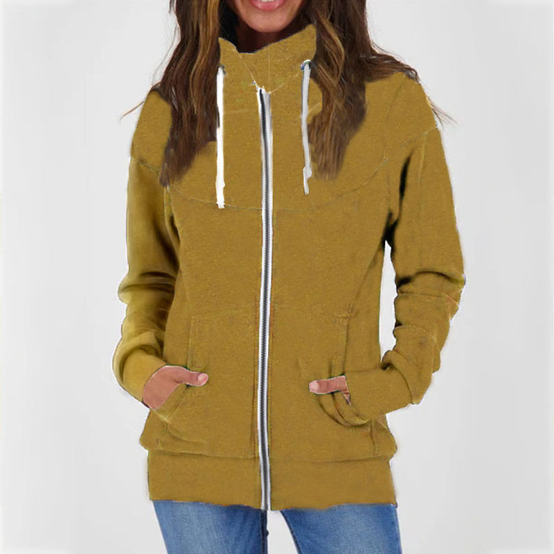 Zipped Fleece Sweatshirt Jacket