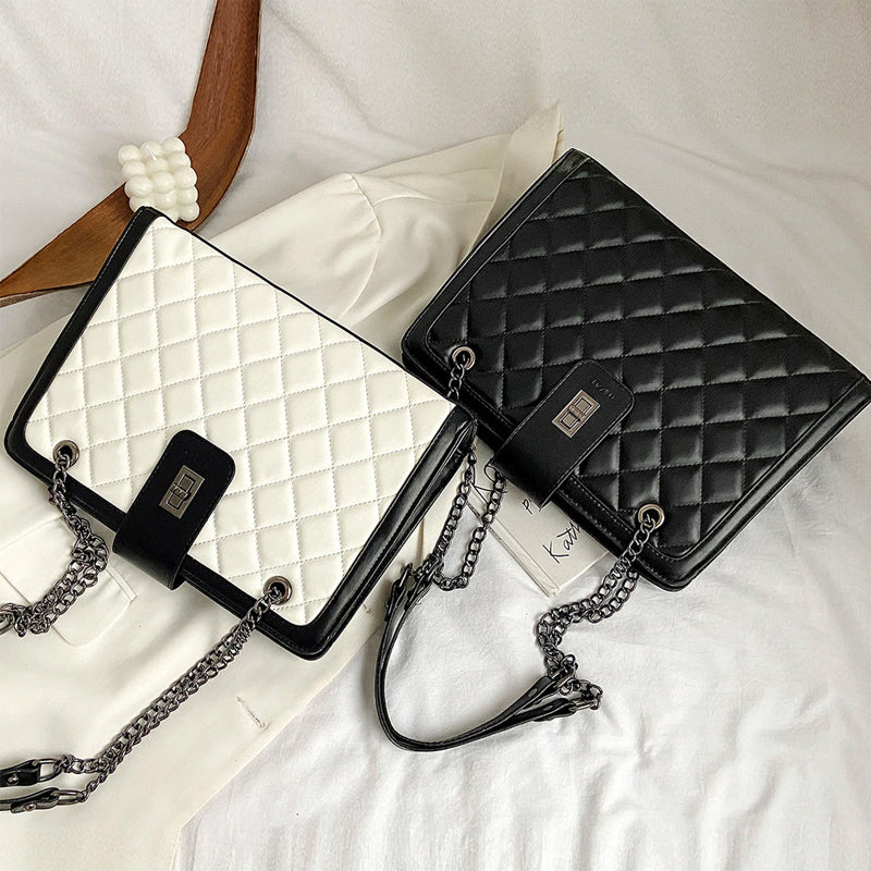 Rhombus Chain Small Square Bag