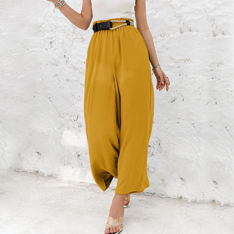 High Waist Wide Leg Casual Loose Pants