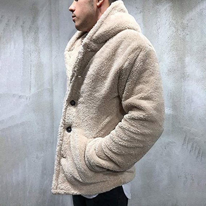 Mens Fuzzy Sherpa Jacket