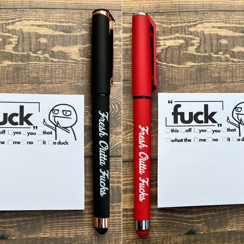 Creative Funny Sticky Notes and Pens