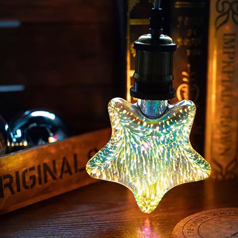 3D Fireworks Decorative LED Light Bulb