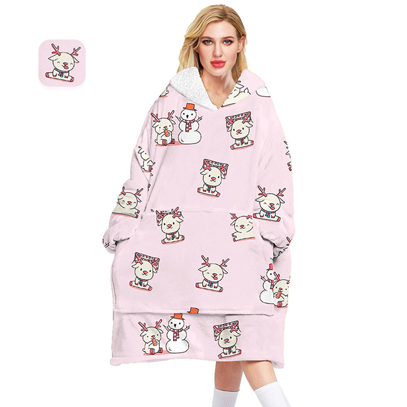 Flannel Hoodie Blanket