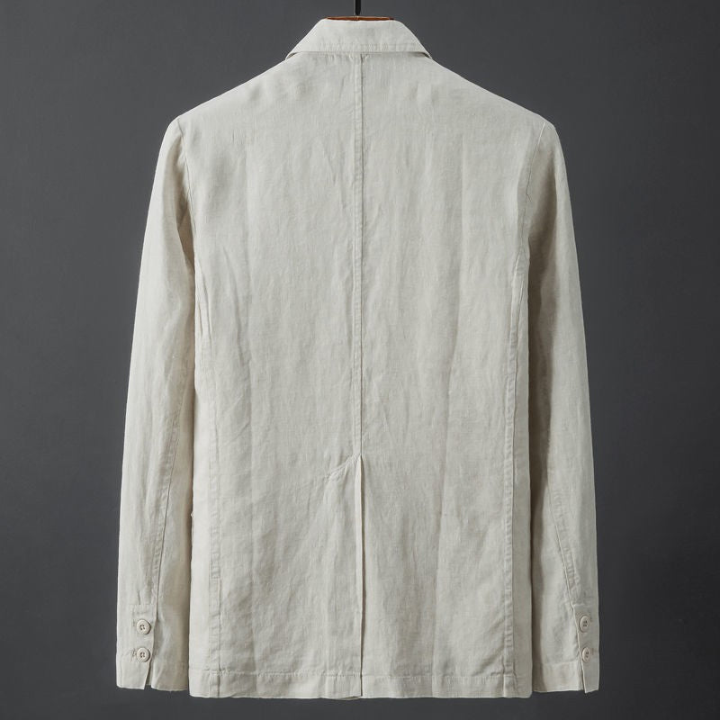 Solid Linen Suit