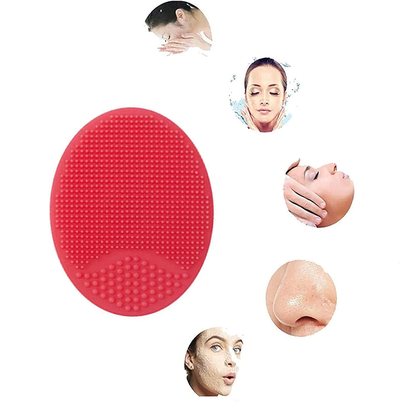 Mini Silicone Face Scrubber Exfoliator Brush(2 pcs)