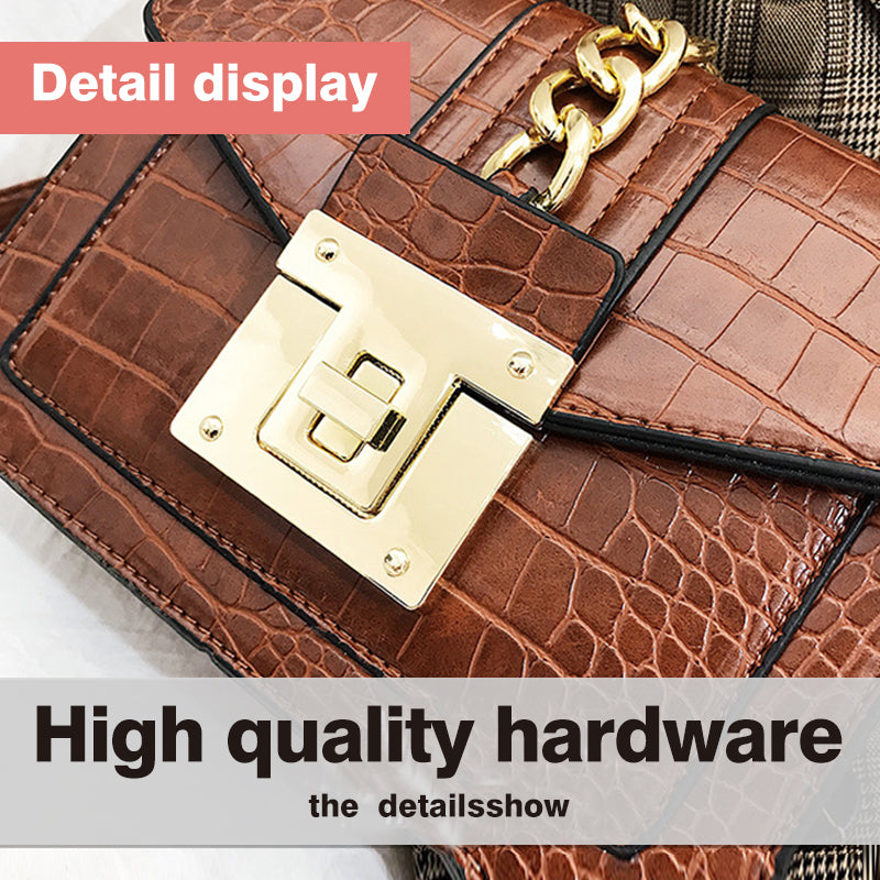 Stone Pattern Small Square Bag