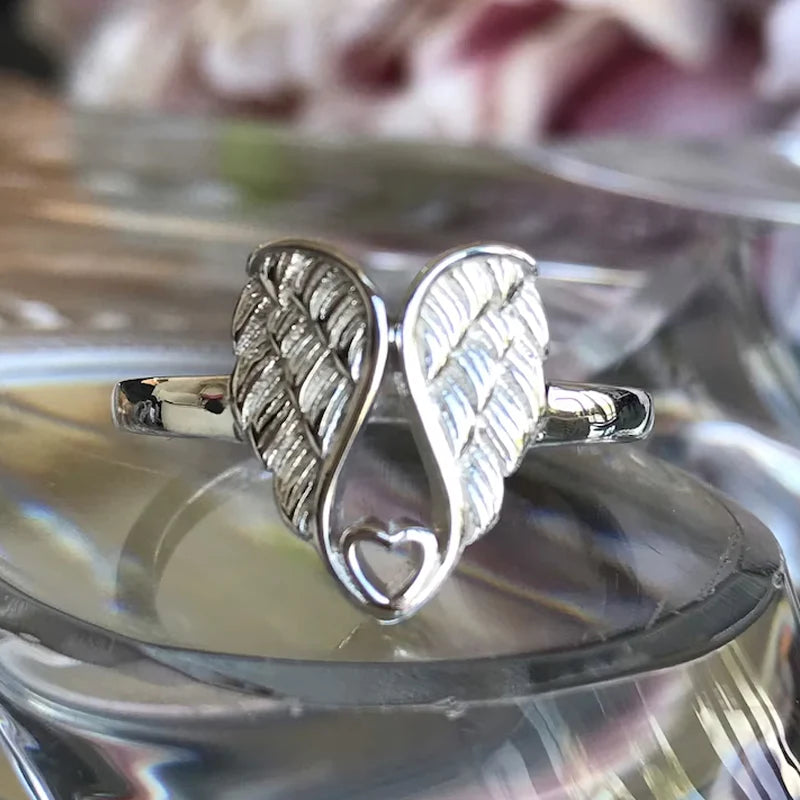 Angel Heart Sterling Silver Ring