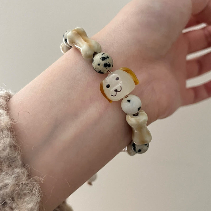 Handmade Ceramic Puppy Bracelet