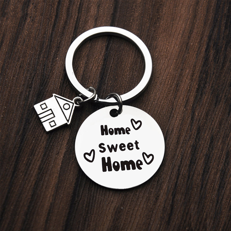 Home Sweet Home Stainless Steel Keychain