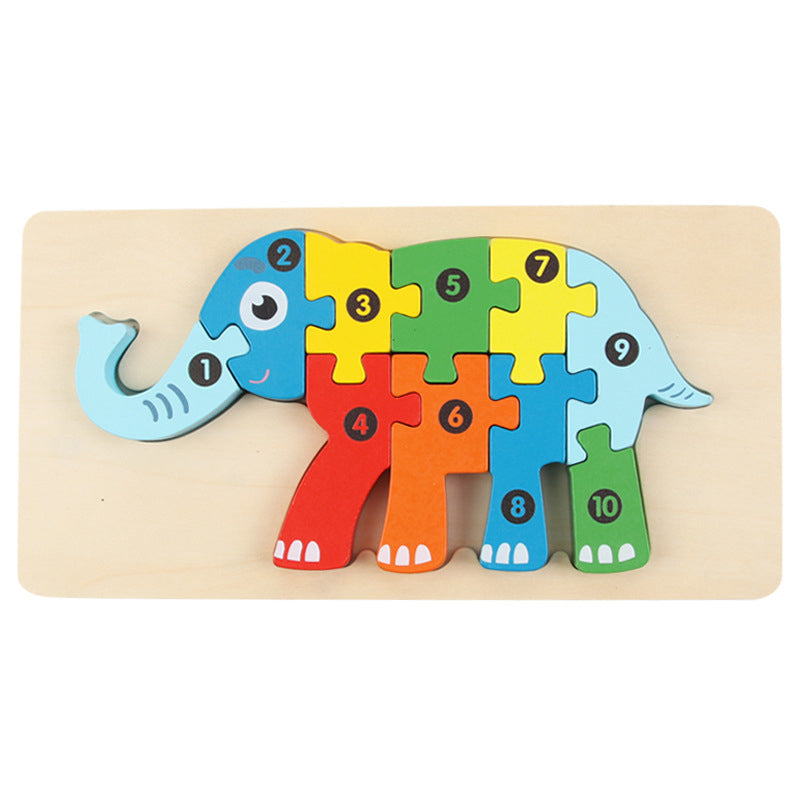 Children's Educational 3D Wooden Puzzle