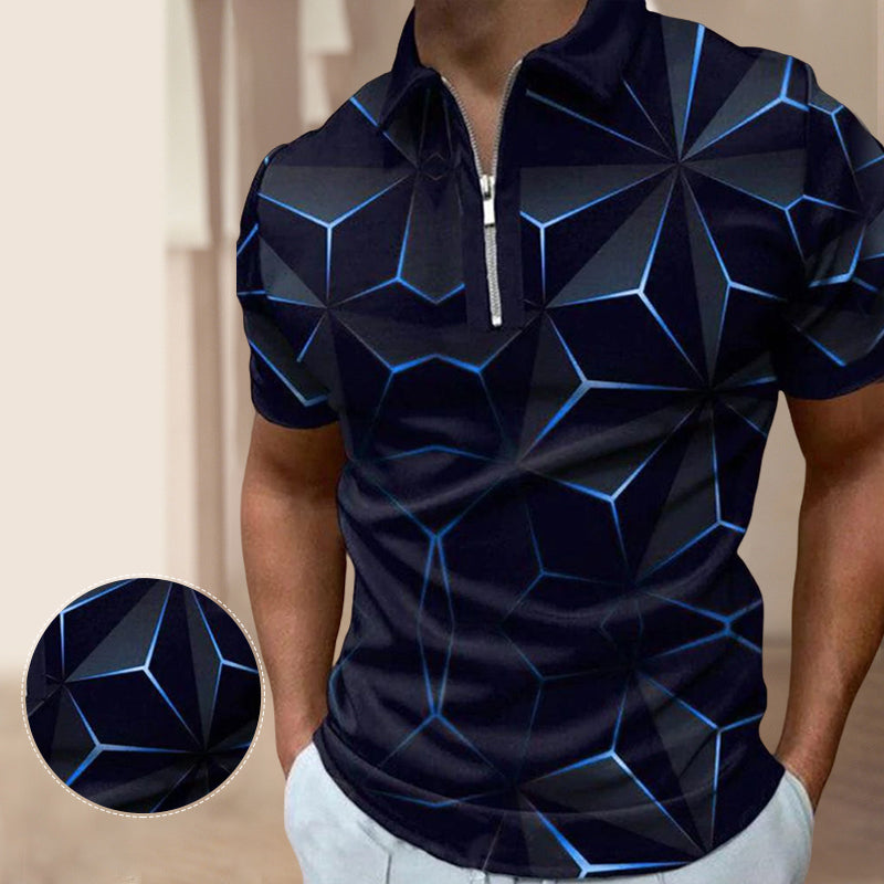 Fashion Casual Printed Polo Shirt