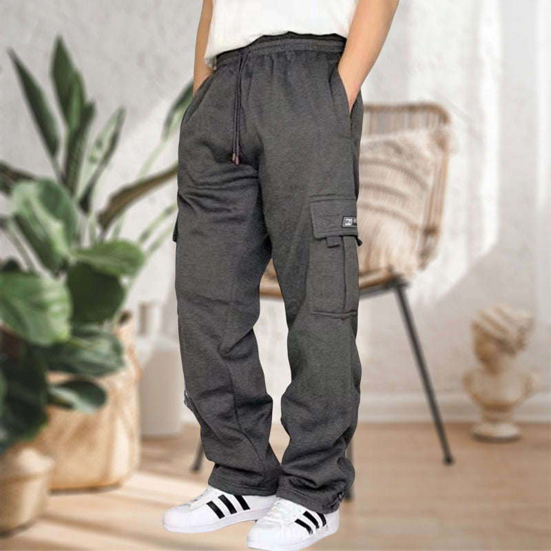 Beamed Multi-Pocket Cargo Pants