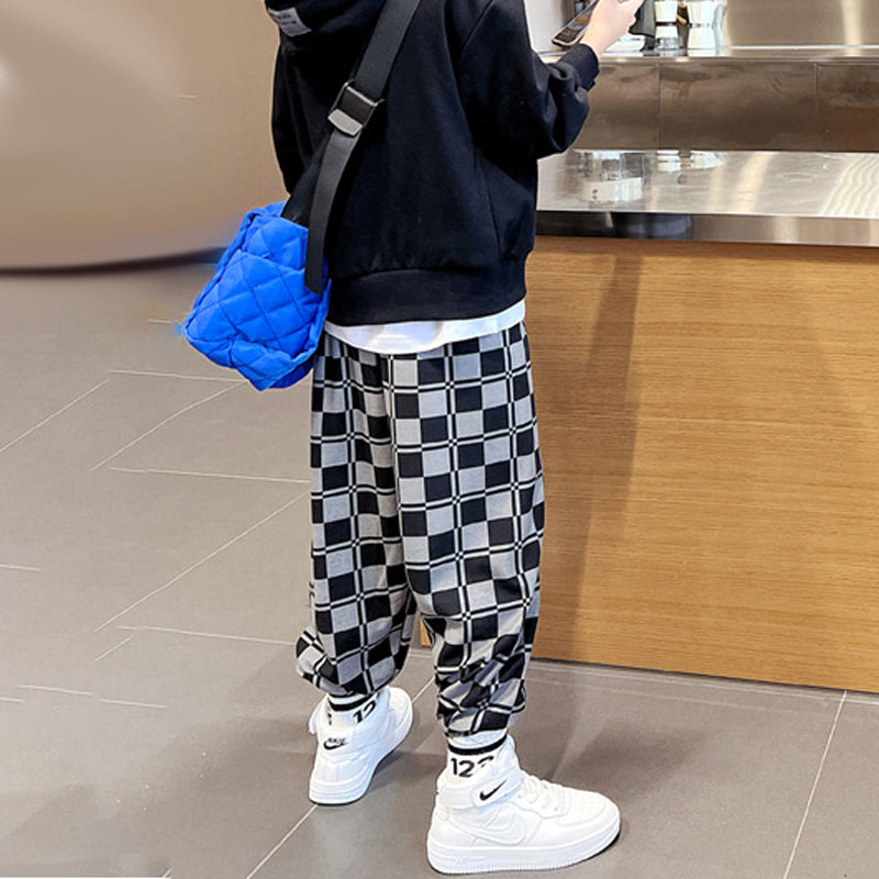 Children's Checkerboard Sweatpants