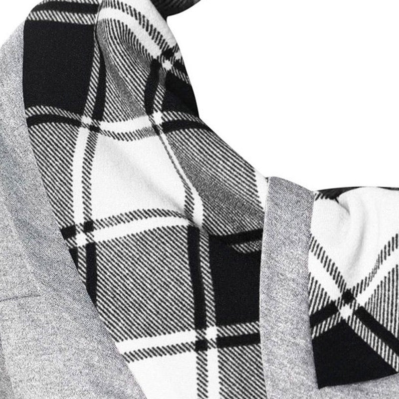 Vintage Plaid Patchwork Dress