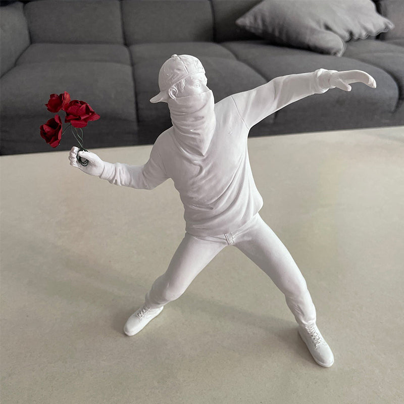 Flower Throwing Boy Ornament