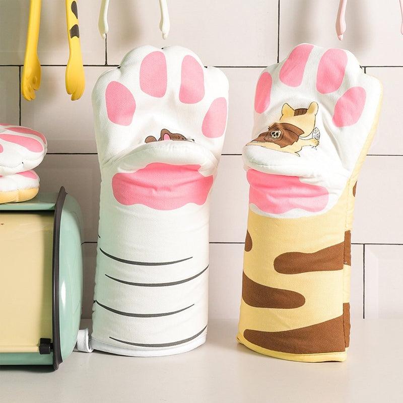 Cat Paw Oven Mitts