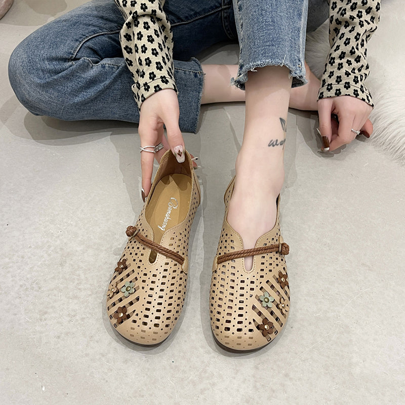 Women's Round Toe Hollow Shoes