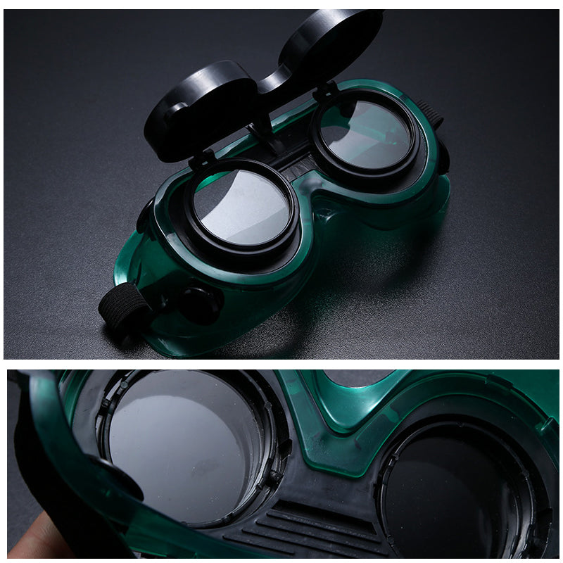 Double-layer gas welding goggles
