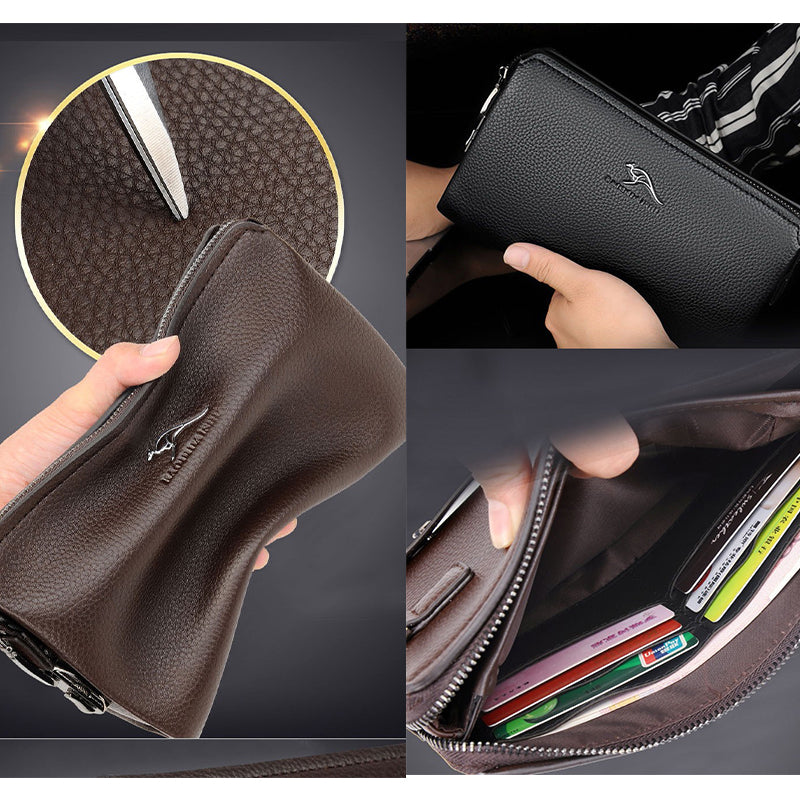 New Style Men's Clutch Zipper Wallet