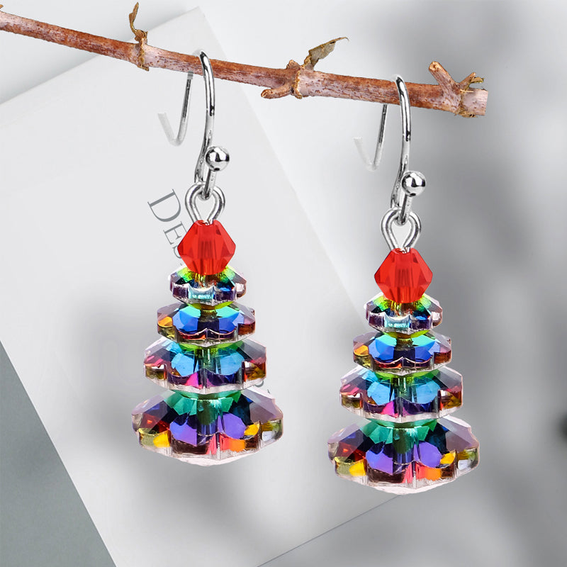 Christmas tree earrings
