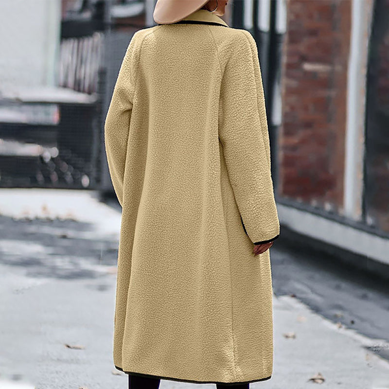 Contrast Pocket Long Jacket