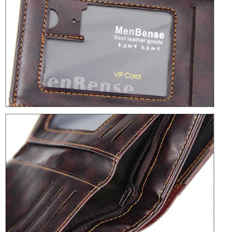 Men's Large Capacity Short Wallet