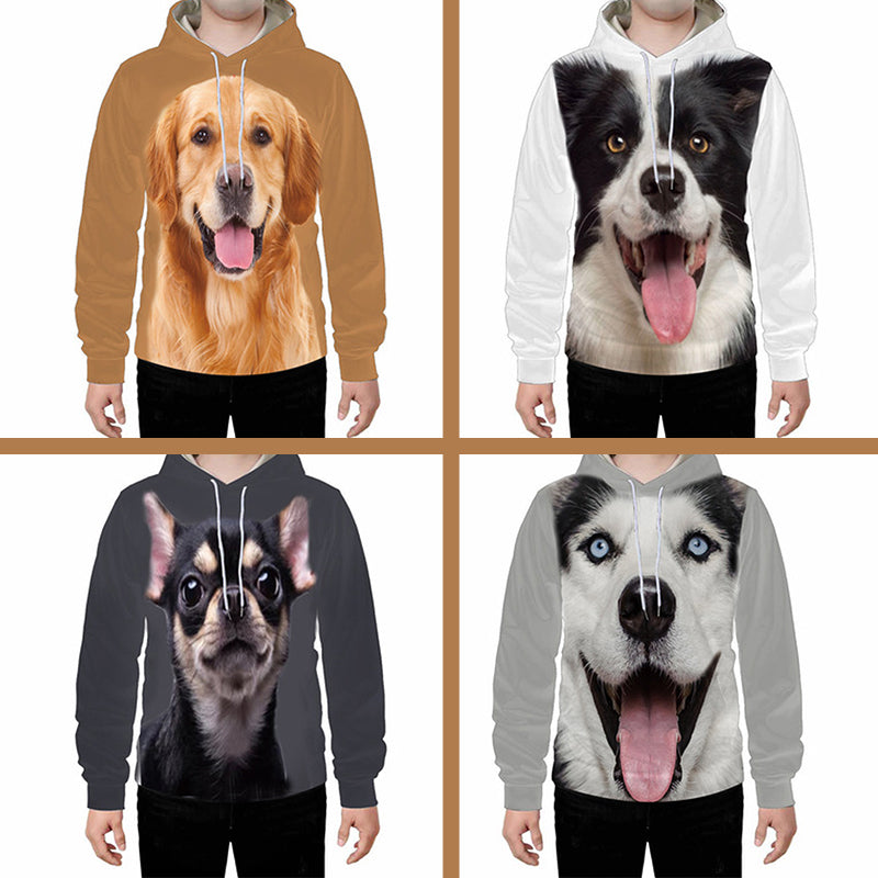 Animal dog 3D printed hoodie