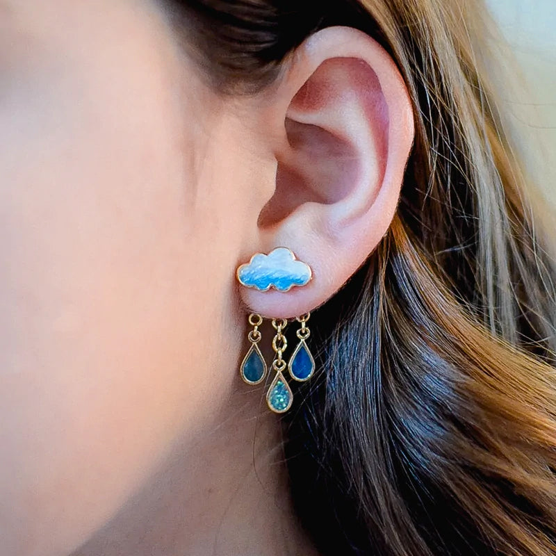 Rainy Day Cloud Earrings