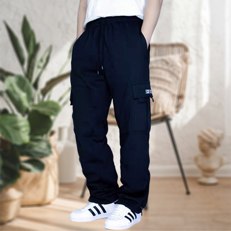 Beamed Multi-Pocket Cargo Pants