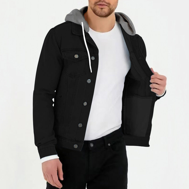 Solid Multi-Pocket Fall Jacket