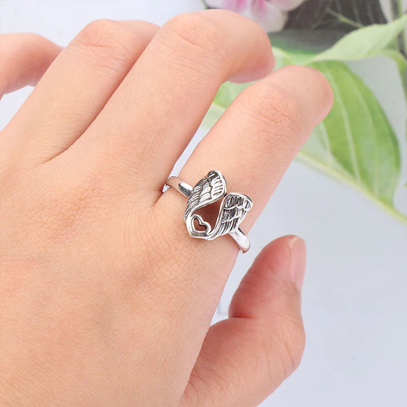 Angel Heart Sterling Silver Ring