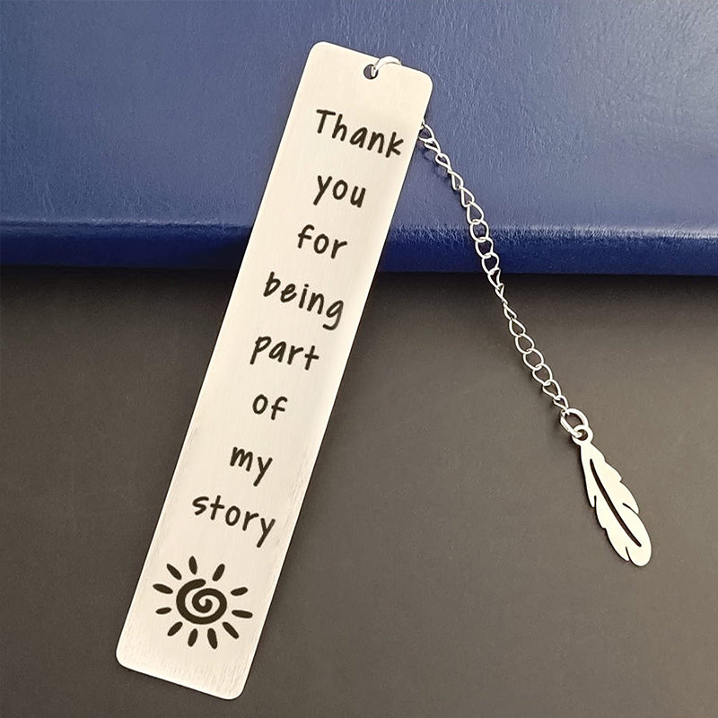 Long Stainless Steel Bookmark