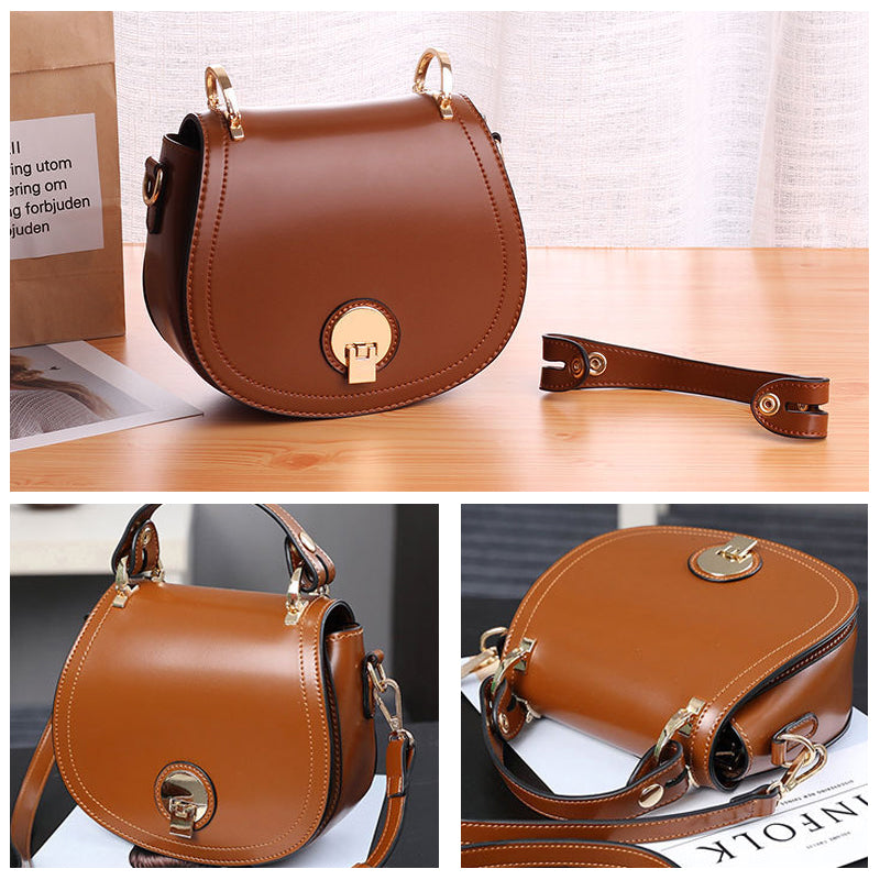 Shiny Leather Small Bag