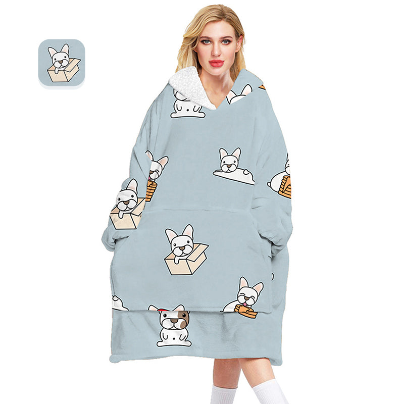 Flannel Hoodie Blanket