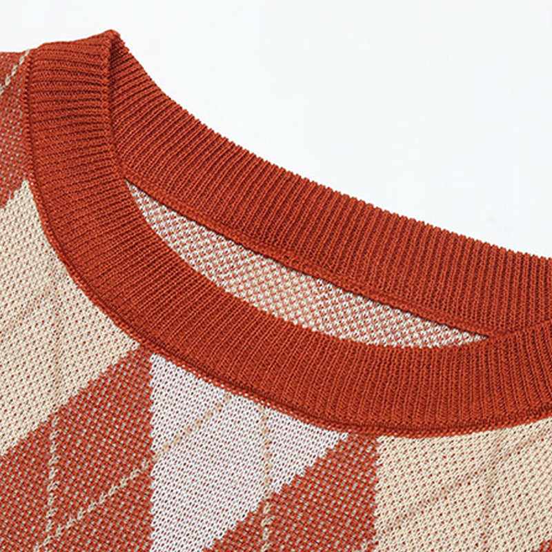 Argyle Knitted Sweater