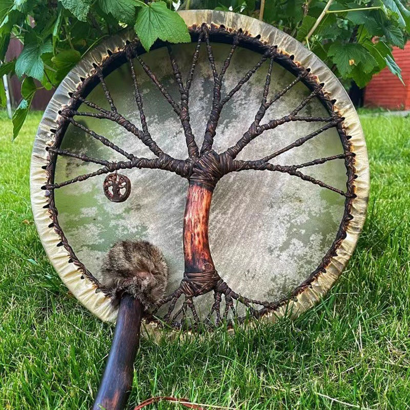 Shamanic Drum 'Tree of Life' Instrumental Ornament