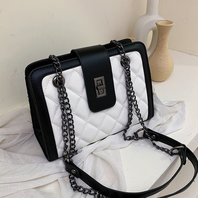Rhombus Chain Small Square Bag
