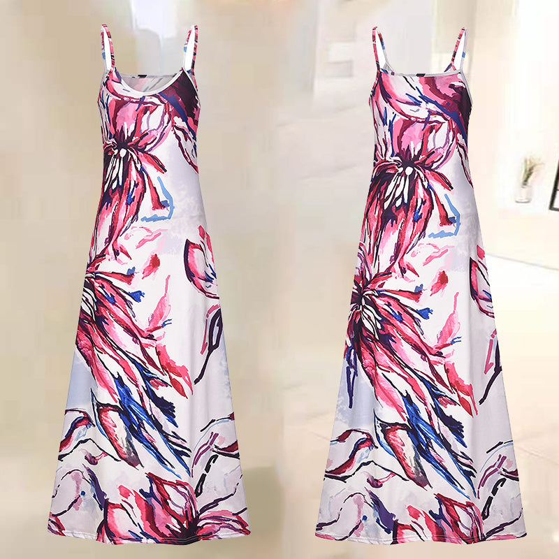 Flame Print Camisole Dress