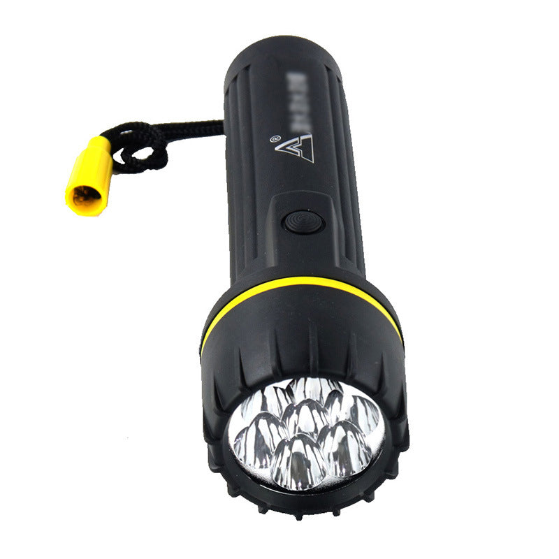 7 LED waterproof household flashlight