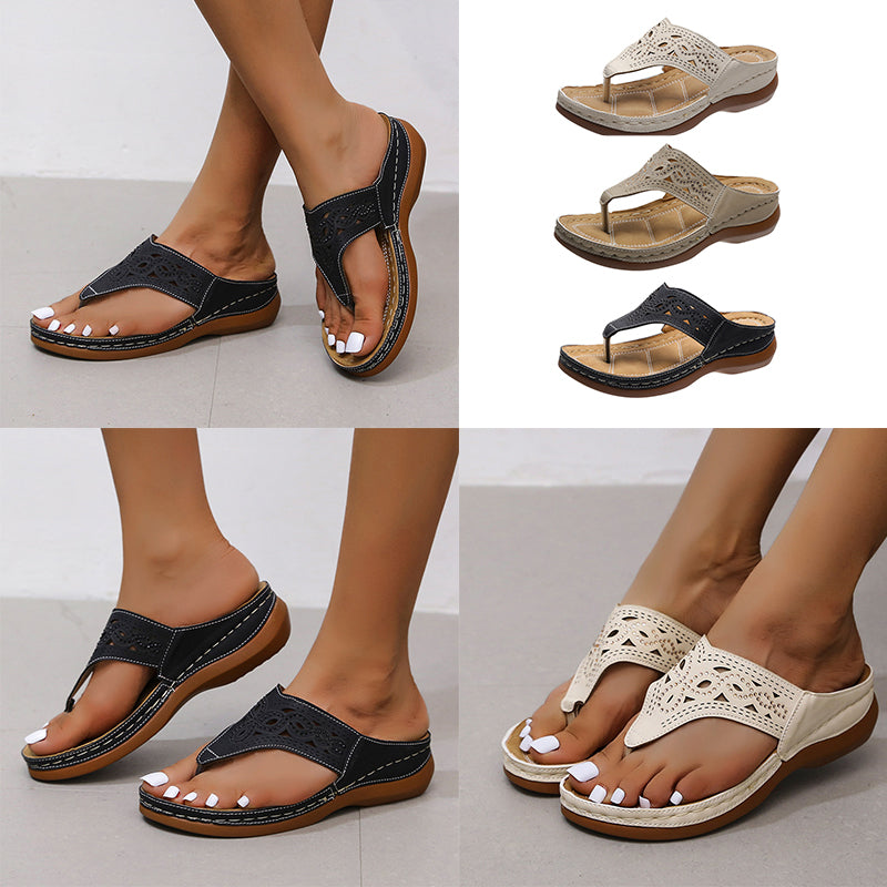 Cut-out Rhinestone Sandals