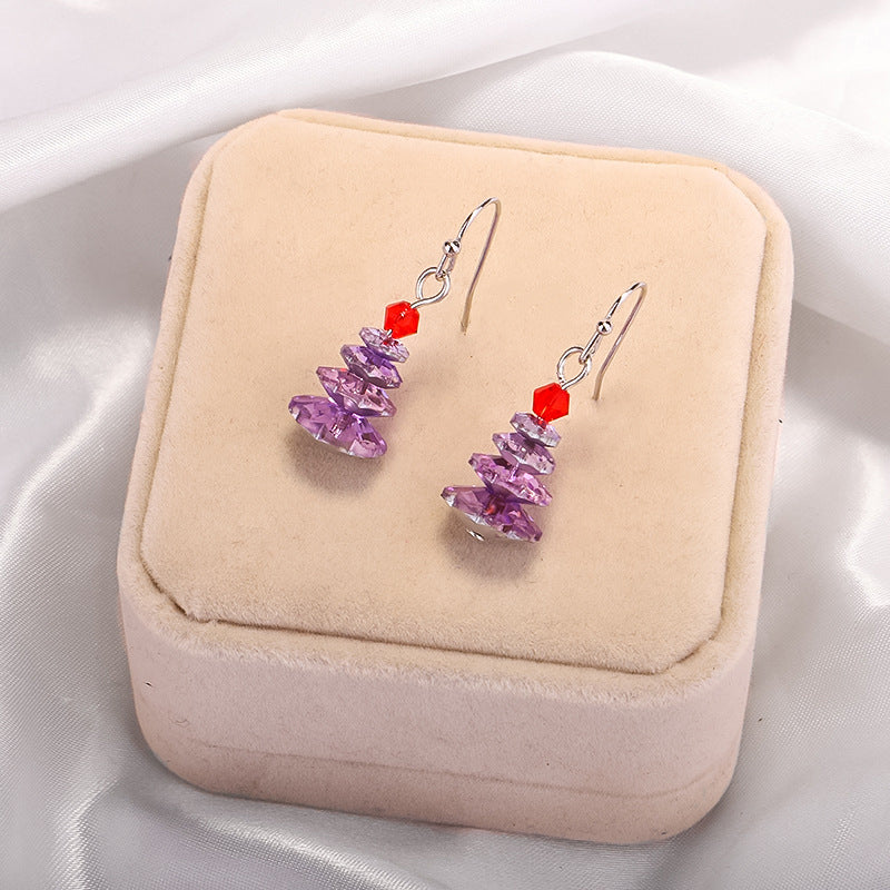 Christmas tree earrings