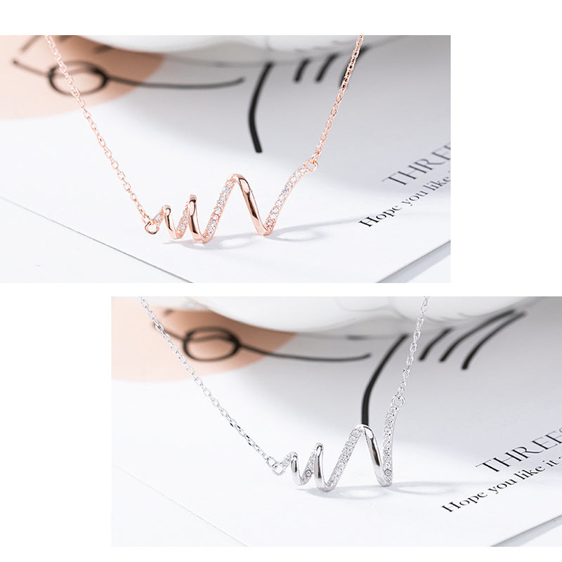 Highs and Lows Wave Necklace