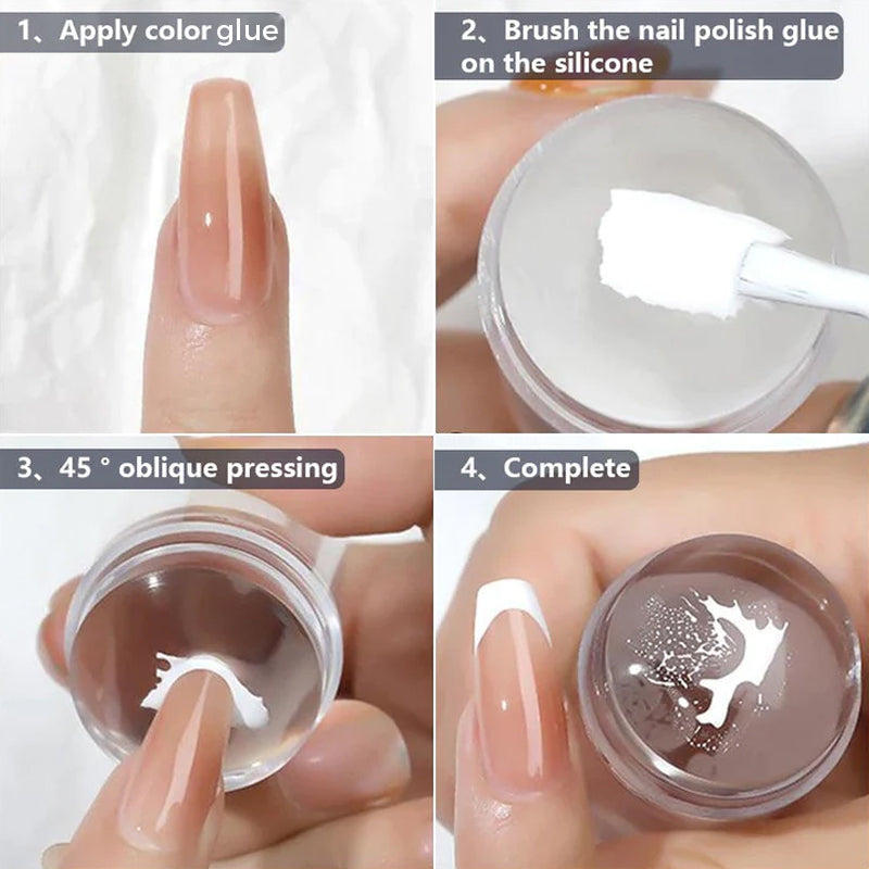 Transparent Silicone Nail Art Stamper