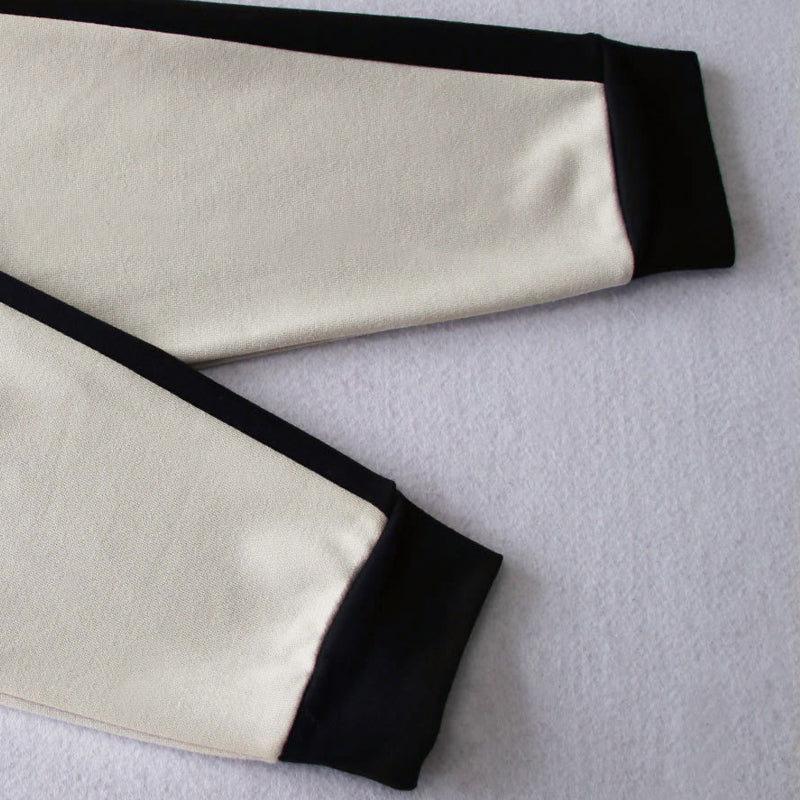 Panelled Cropped Sweatshirt