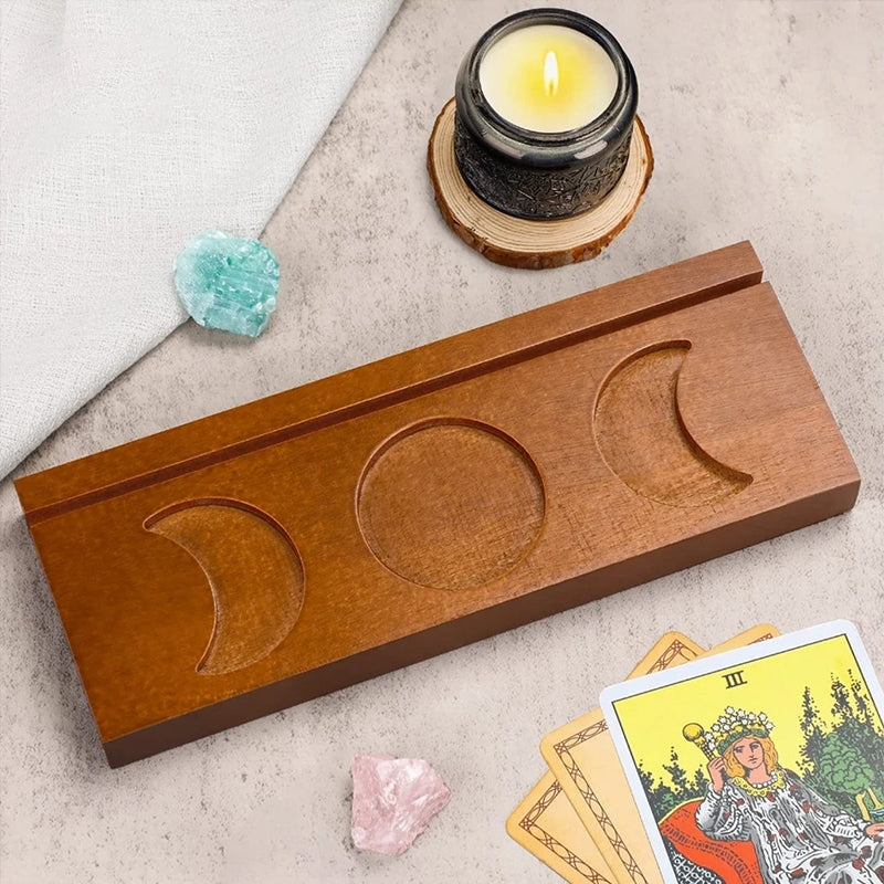 Tarot Wooden Candlestick Ornament