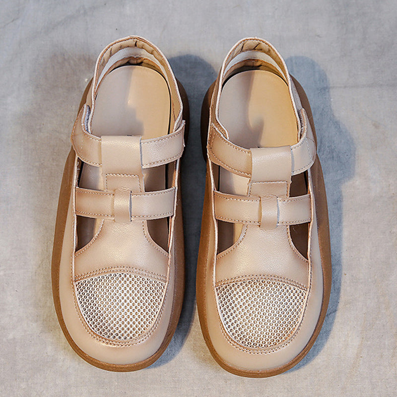 Hollow-out Casual Leather Sandals for Women