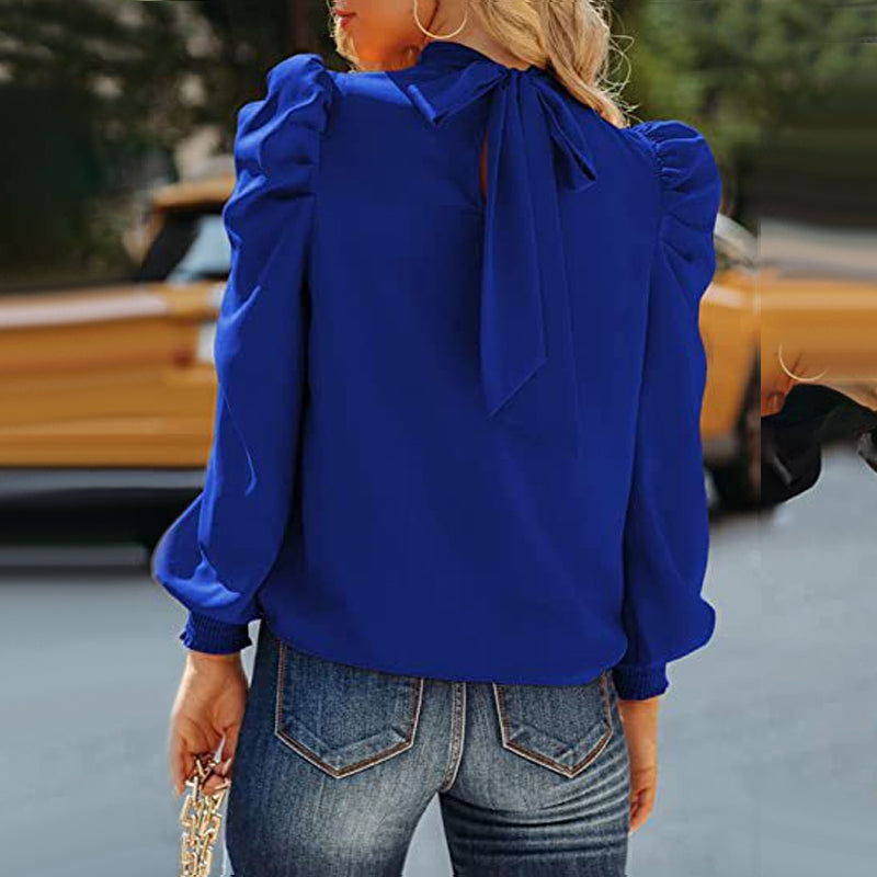 Bubble Long Sleeve Blouse