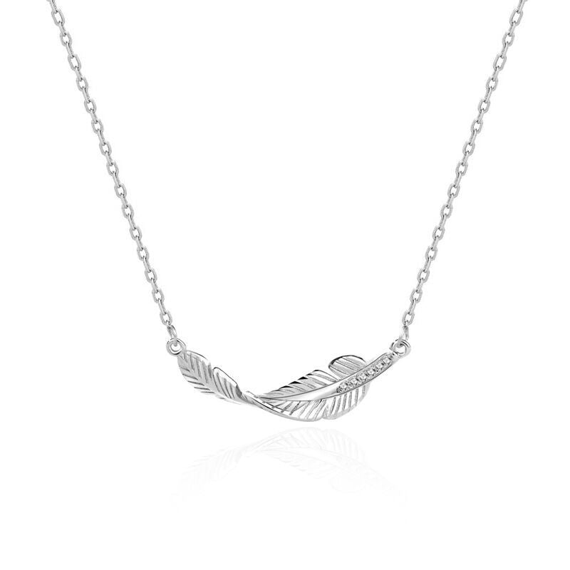 Guardian Angel Feather Necklace