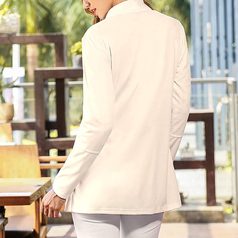Solid Color Long Sleeve Suit